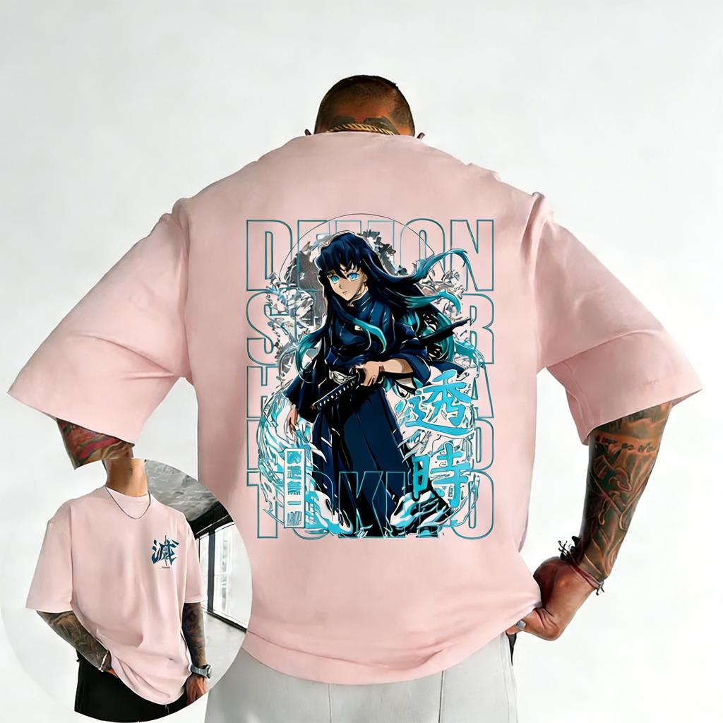 Demon Slayer Anime Time Transparent Ichiro Mens Tshirt 2026 SpringSummer New Y2K Super Style Mens and Womens Streetwear