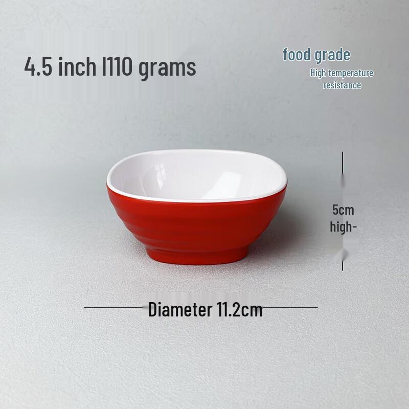 LIJIA FITMENT Квадратные сервировочные тарелки и миски из меламина, двухцветные, набор из 10 шт.