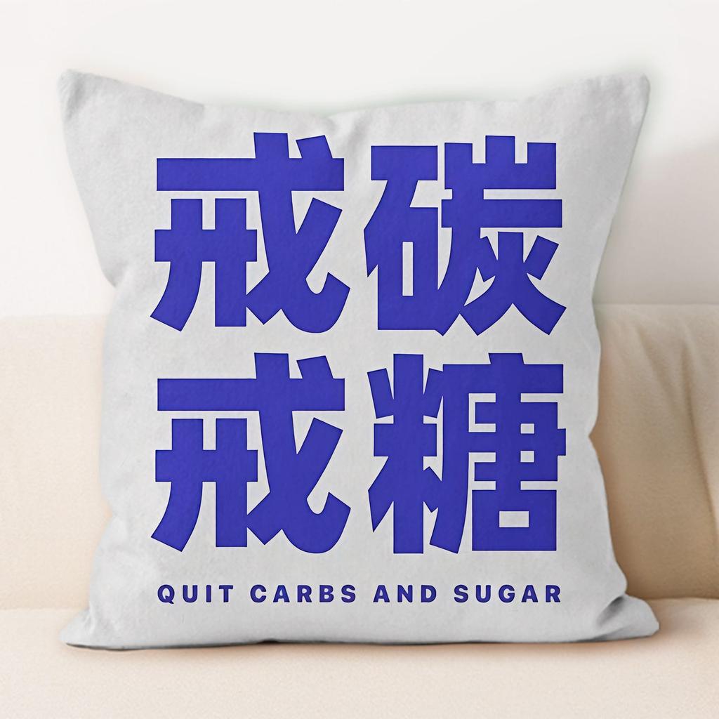 Selbstdisziplin Zitate Quadratisches Kissen Zuhause Abnehmbares und Waschbares Kissen Büro Nickerchen Spezialkissen Kissen