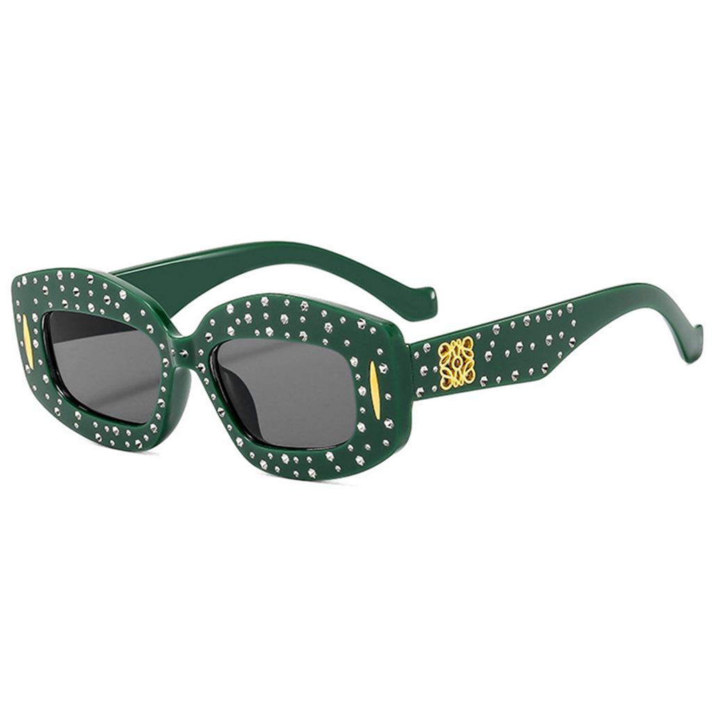 New Diamond-encrusted Irregular Sunglasses Fashion Retro High Sense Cool Fashion Sunglasses.