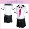 Danganronpa Ibuki Mioda Cosplay Costume Set Stylish Uniform Dress And Wig Combination