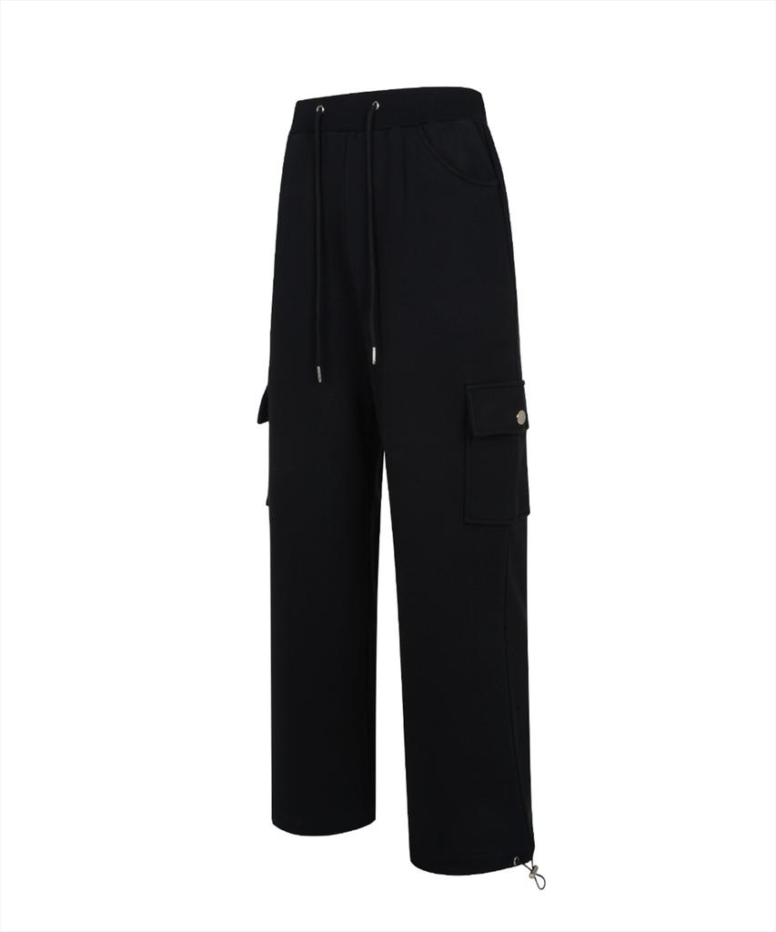 MORE THAN BLACK Logo Cargo Sweat Pants