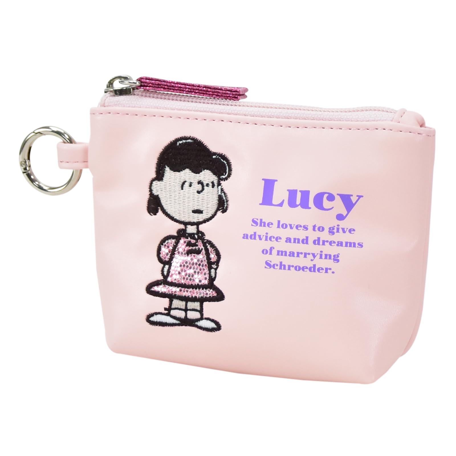 Mini pouch with Lucy boat-shaped appliqué