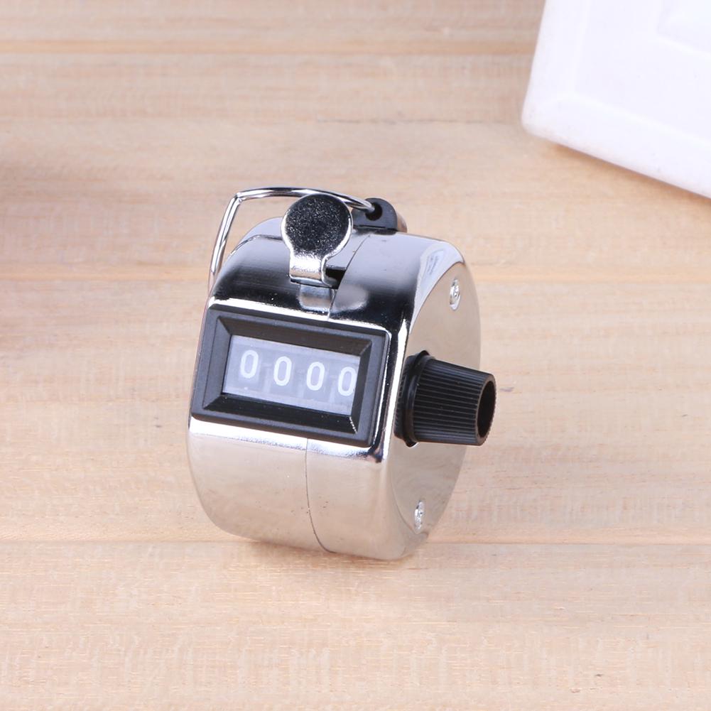 4 Digit Number Hand Held Tally Counter Digital Golf Clicker Manual Training Counting Counter Digit Mechanical Counter