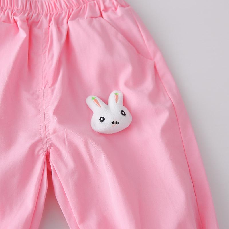 Infant Girls' Floral Cat Lapel Two-Piece Set - Long Sleeve Top & Casual Pants, Spring/Fall 2026