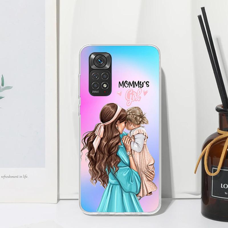 Woman Fashion Girl Super Mom Baby Phone Case For Xiaomi Redmi Note 15 13 14S 14 Pro Plus 12S 11S 10S 12 11E 10 11T Art Fundas Ba