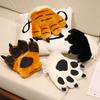 Non-Toxic 25Cm Animal Claws Gloves Soft Stuffed Plush Toys Dog Bear Tiger Paws Plush Gloves Cosplay Costume Pograpy Props Charm Gifts