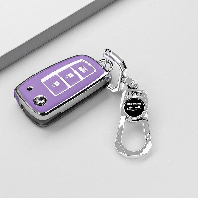 Sylphy and Bluebird Car Key Cover: 2021-2022 Models, Unisex Three-Button Folding Type
