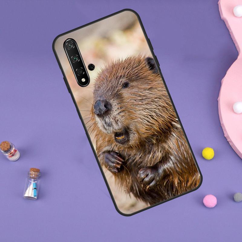 Animal Beaver For Huawei Nova 7i 8i 11i 12i 12s 9 10 SE Y60 Y61 Y70 Y72 Y73 Y90 Y91 P20 P40 P30 Lite Case