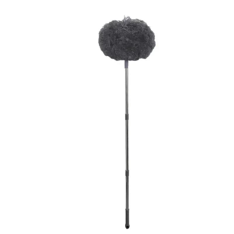 

1PC Ceiling Fan Duster Rings Shape Long Handle Dust Removal Brush for Ceiling Walls Top Cleaning Household Clean Dust Brush сірий колір