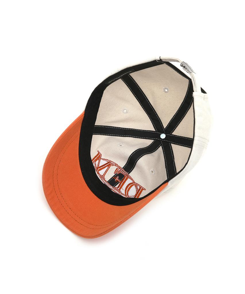 Donpogesmi Dfm Two-Tone Short-Brimmed Orange Ball Cap