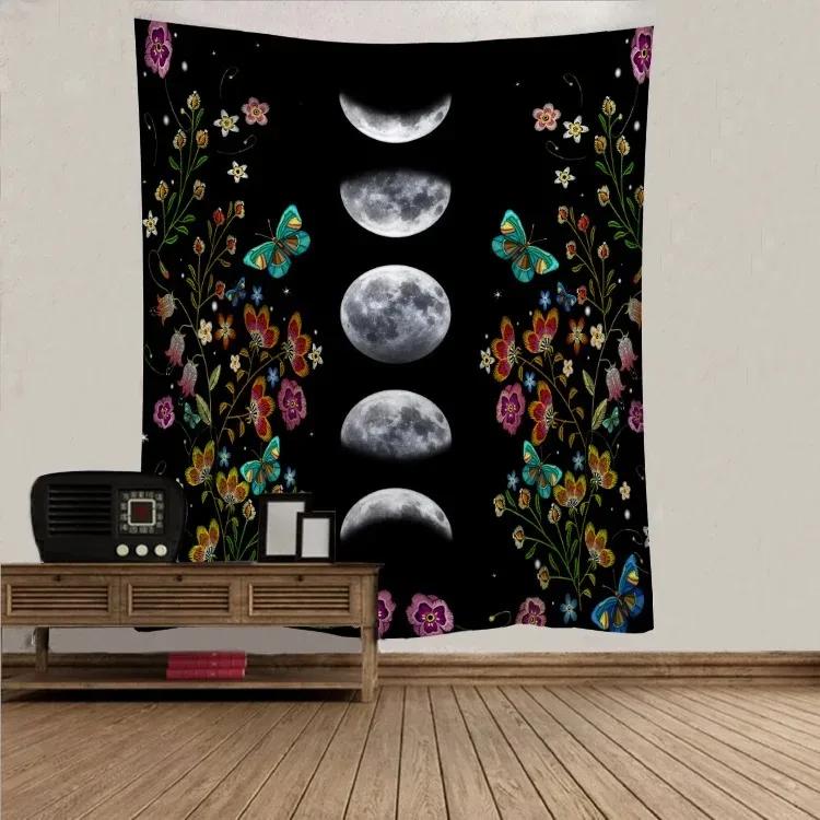 Simple Floral Pattern Tapestry Bedroom Living Room Tapestry Home Wall Decoration Tapestry