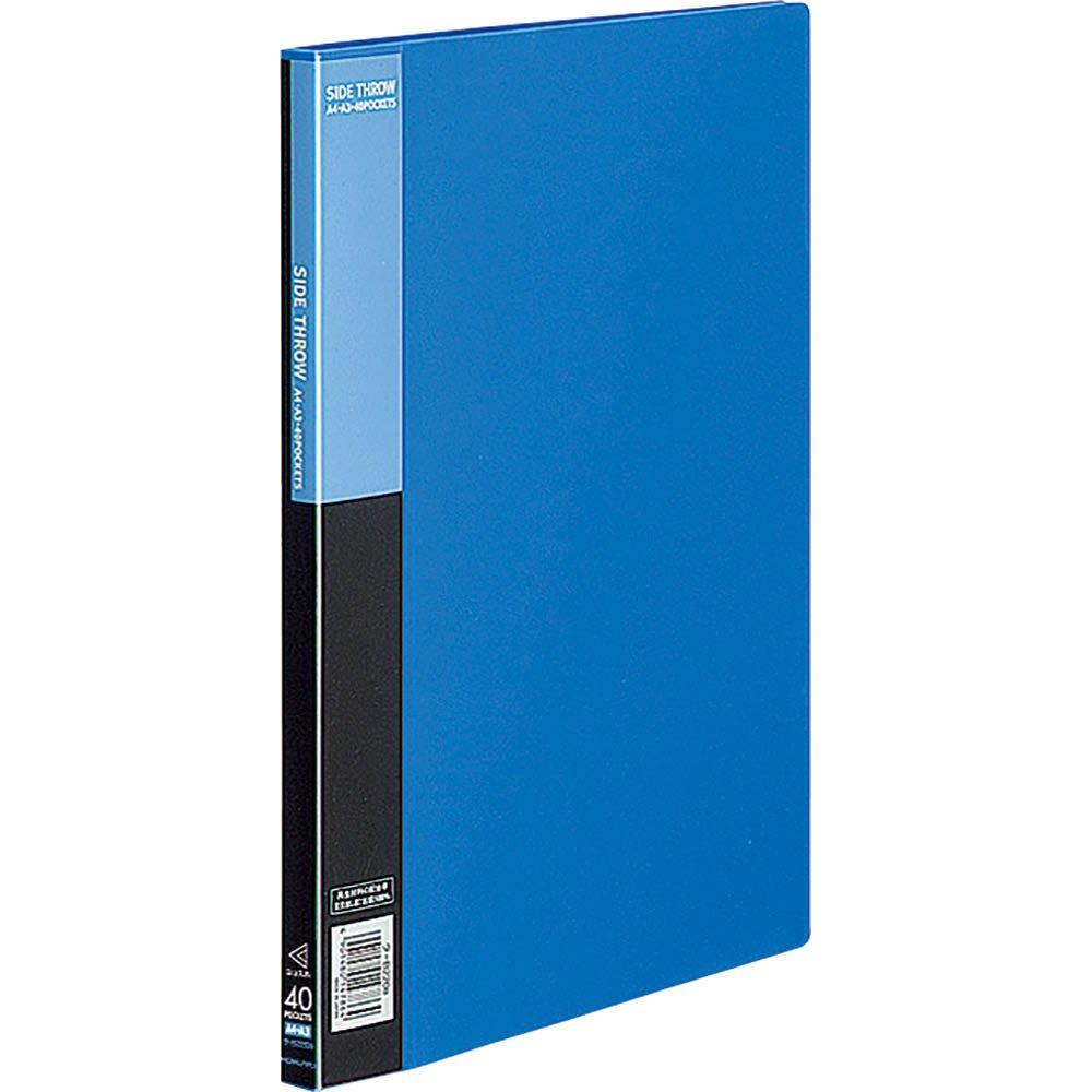 Kokuyo File Clear File Fixed Side 40 Basic, Type, Throw, A4, Pockets, Blue, LA-B220B синий