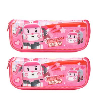 Robocar Poli Multi Cutlery Case, Mixed Colors, 2 Pieces