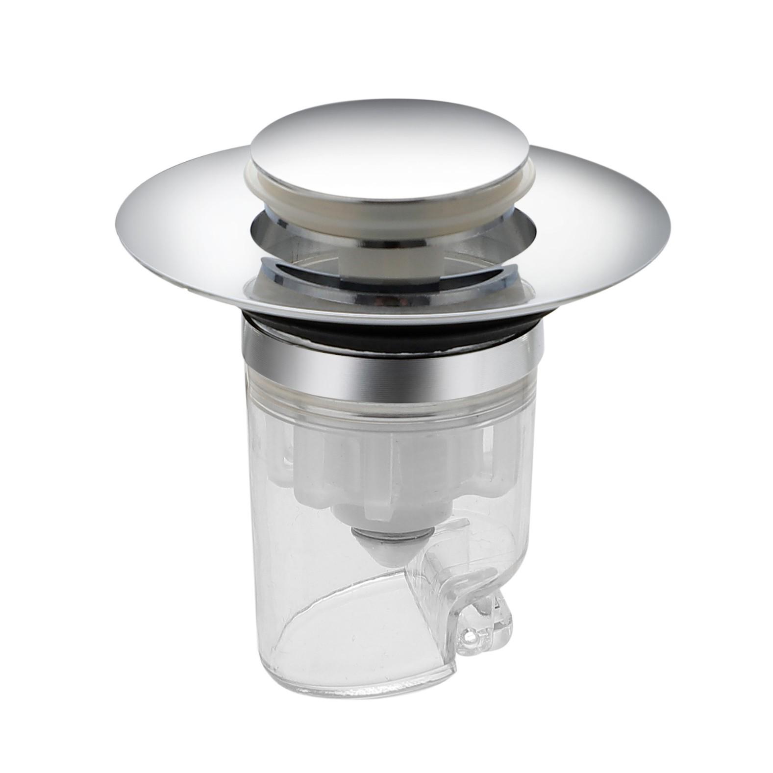 Универсальная всплывающая пробка для слива с фильтром против запаха для умывальников и туалетов