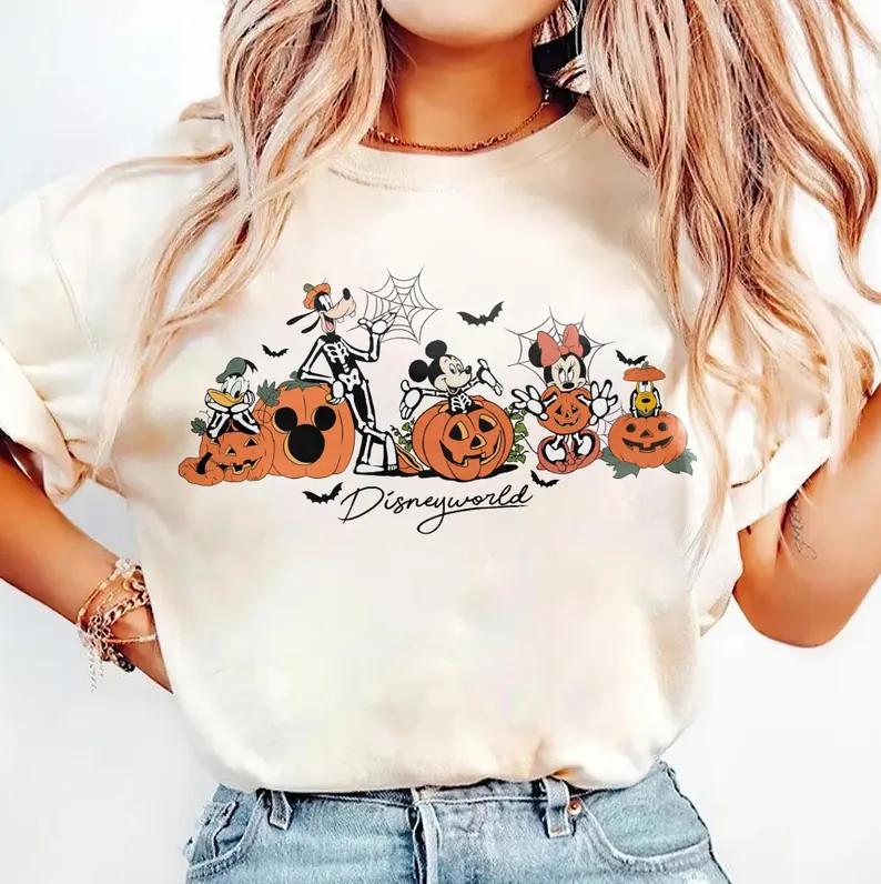Mickey Pumpkin Halloween Tshirt Unisex1