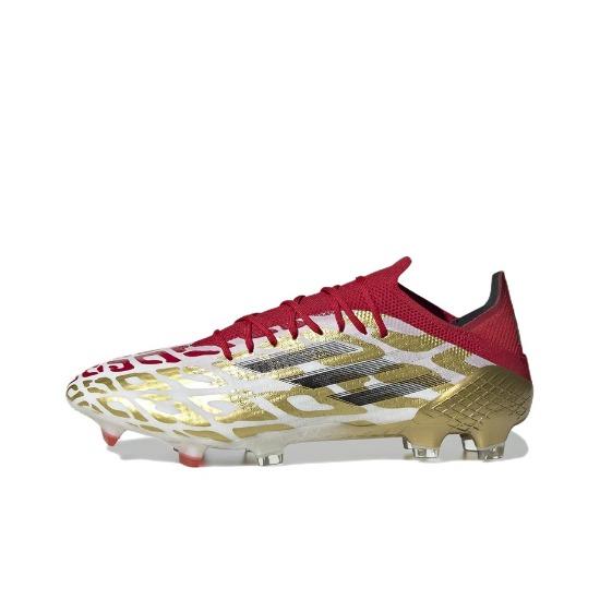 

adidas X Speedflow Mo Salah.1 FG White Gold Metallic Scarlet GX3901 EU 42.5 золотий/білий