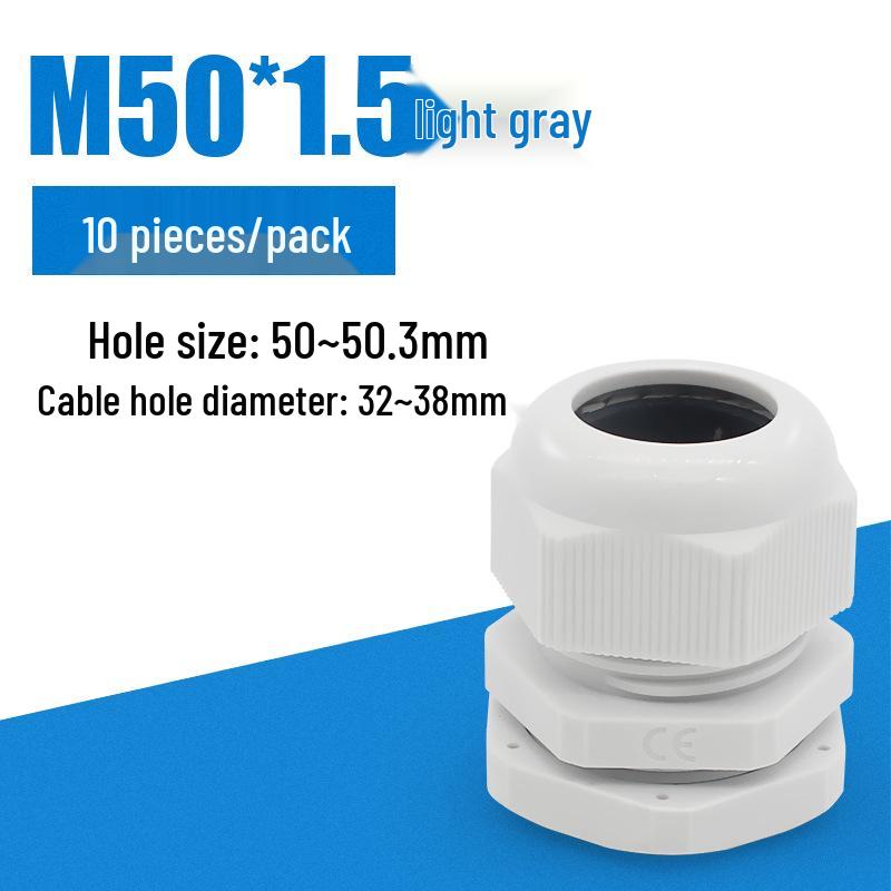 M-Type High-Temperature Resistant Waterproof Plastic Cable Connector with Outer Spiral Gland