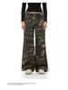 Unisex American Retro Camouflage Overalls – Casual Wide-Leg Hip-Hop Trousers