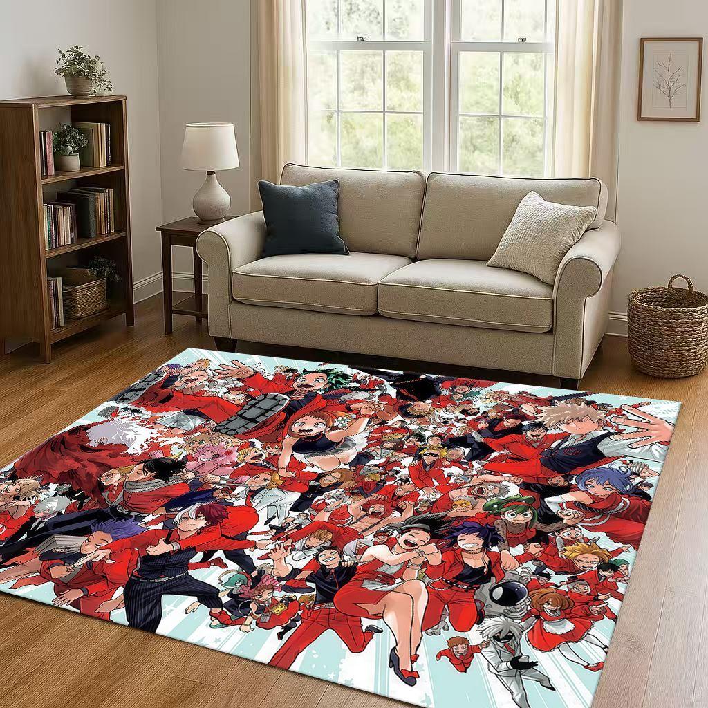 Anime My Hero Academia Bakugou Deku Kreskówka Salon Antypoślizgowy Dywanik Dywan do Sypialni Pokoju Zabaw Sofa, Dekoracja Domu Wycieraczka
