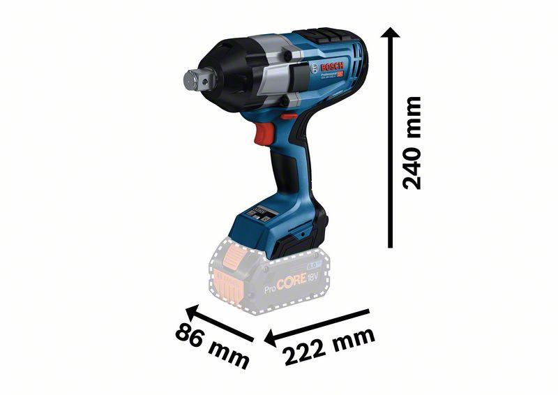 Cordless Impact Wrench 3/4'' Gds 18V-1050H 2*5.0Ah - B 6019J8522