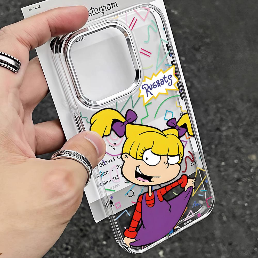 Cartoon R-Rugrats Süße Handyhülle für Google Pixel 10 9 8 7 8A 9A XL Pro 4G 5G Transparente Weiche Silikon TPU Rückseite
