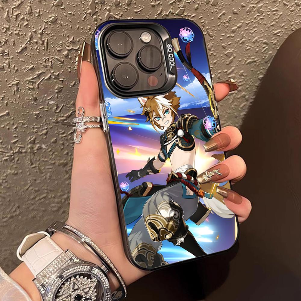 Game GI Gorou Mobile Phone Case for iPhone 17 16 15 14 13 12 11 X XR XS 8 7 Air Pro Max Plus Translucent Colorful Cover Pretty