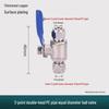 All-Copper 4-Point To 3/2-Point Water Purifier Ball Valve for Direct Drinking Machines