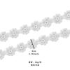 White Handmade Beads Three-Dimensional Flower Diamond Accessories Clothing Accessories Lolita Dress Children'S Clothing Decorative Lace