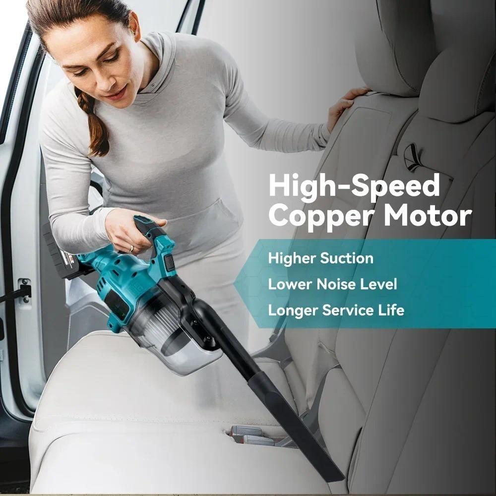 Cordless Handheld Electric Vacuum Cleaner 1000W Powerful Dust Blower Rechargeable Household Indoor Cleaning Power Tools