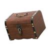 Antique Style Lockable Coin Banks Decorative Wooden Chests Money Storage Box For Kids Bedroom Wedding Decors