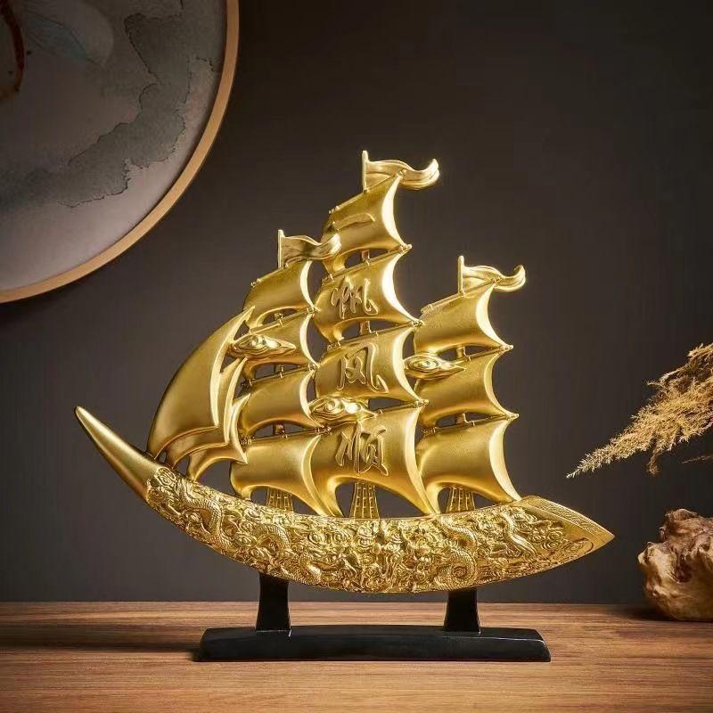 Smooth Sailing Ornament for Home: Wine Cabinet, Entrance, or TV Cabinet Decor