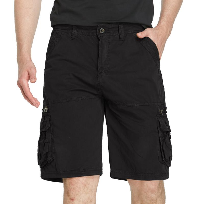 Men's Shorts Loose Multi-Pocket Overalls Summer Cotton Comfortable Military Cargo Shorts Outdoor Casual Sports Work Short Pants