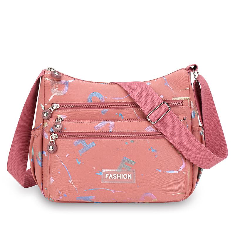

New Multi layered Shoulder Bag Macaroon Color Mother Bag Light and Casual Large Capacity Multifunctional Messenger Bag Female Bag