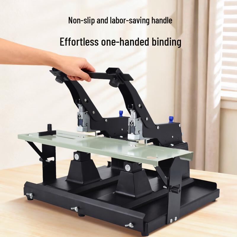 GePai Dual-Head Heavy-Duty Saddle Stitch Stapler CN plug (adapter included)