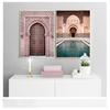 Poster Architettura Famosa Mondo Immagini Artistiche Stampate Soggiorno Pittura su Tela Arredamento Casa Moderno Nordico Marocco Porta Vintage