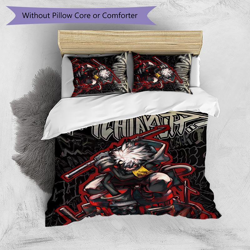 Gachiakuta Printed 3PCS Bedding Set Soft Breathable Duvet Cover Pillowcases Set Washable Bedroom Decor Home Gift