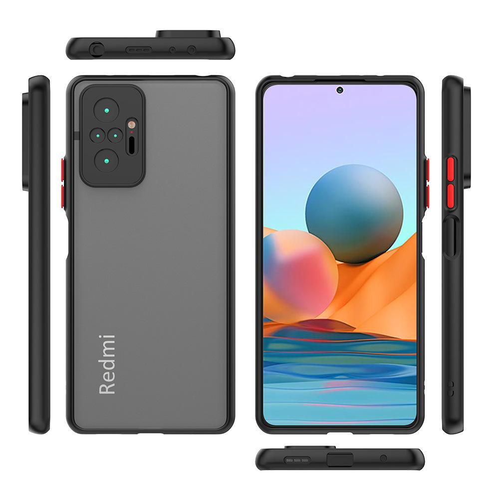 Matný silikonový tvrdý kryt na telefon s povrchem na dotek pro Xiaomi Redmi Note10 Pro Note 10 10s 11 11s 12s 12 Pro Plus 5G Nárazuvzdorný kryt