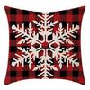Christmas Throw Pillowcase Home Nordic Holiday Decoration Linen Super Soft Short Plush Sofa Pillowcase