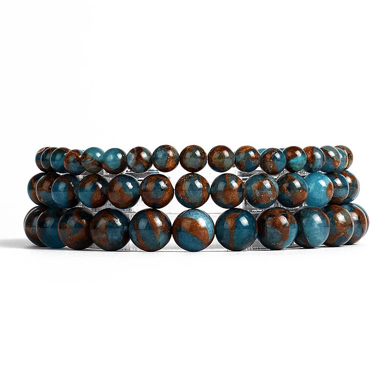 6/8/10mm Perlen Yoga Armband Herren Naturstein Armbänder Für Frauen Labradorit Achat Quarz Heilung Reiki Chakra Armreifen Schmuck