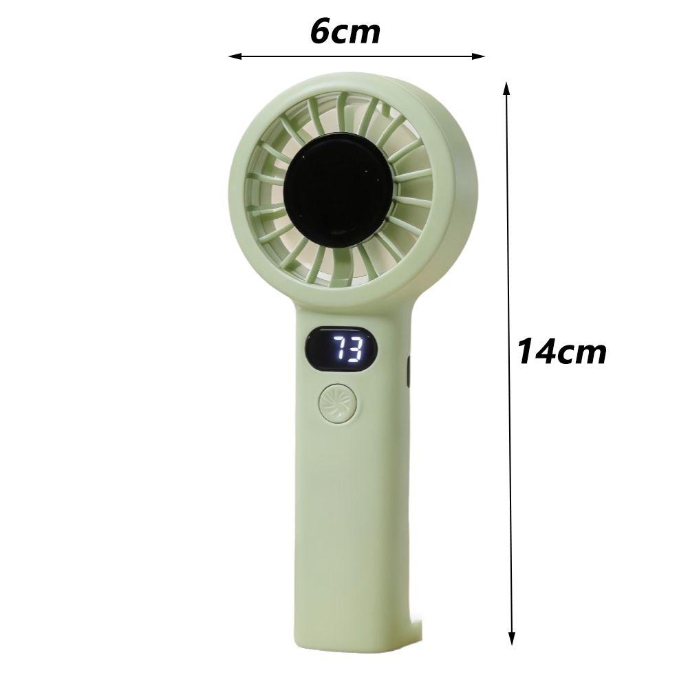 USB Rechargeable Portable Handheld Fan with LED Display Highspeed Cooling Fan  Summer Use