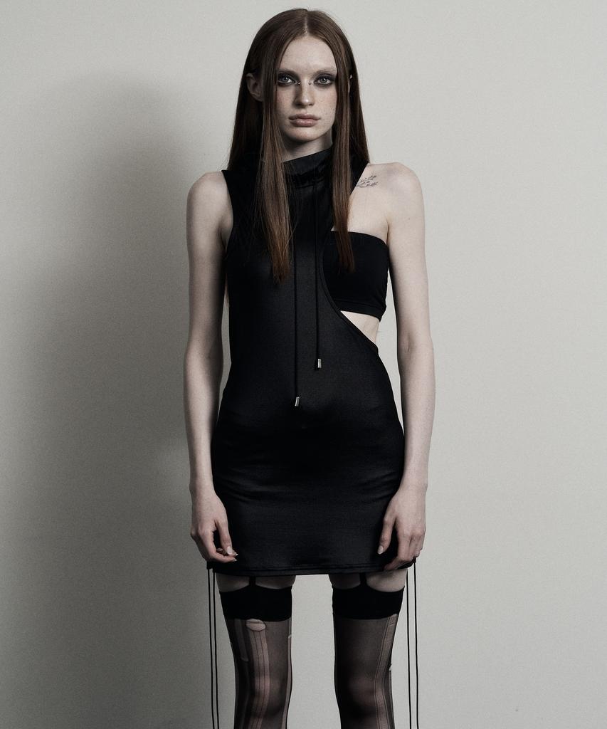 Piache Cut Out Dress_Black