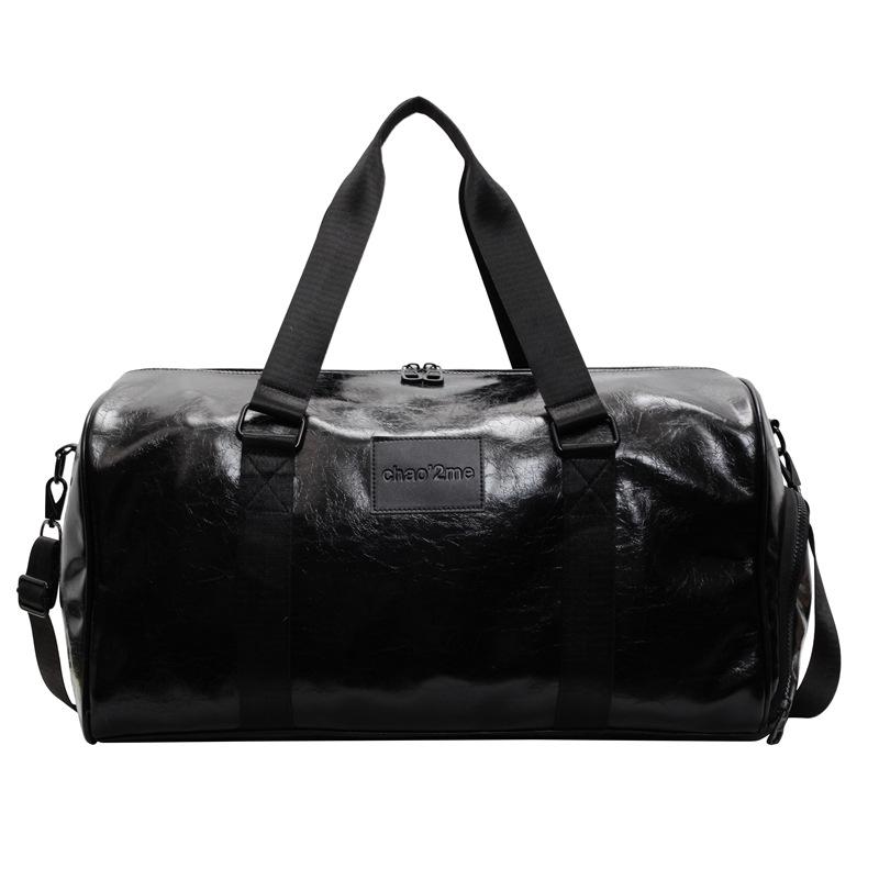 

Модная дорожная сумка Водонепроницаемая Деловая поездка Большая вместимость Отделение для обуви Ручная Сухая и влажная разделение Тренировочная сумка Продвинутое ощущение Спортивная сумка чёрный