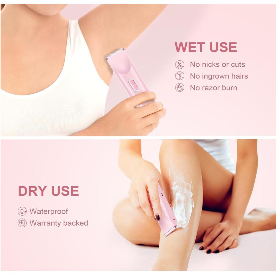 2025 New Glow Aura Bikini Shaver,Glowshave 2-in-1 Women's Body Shaver