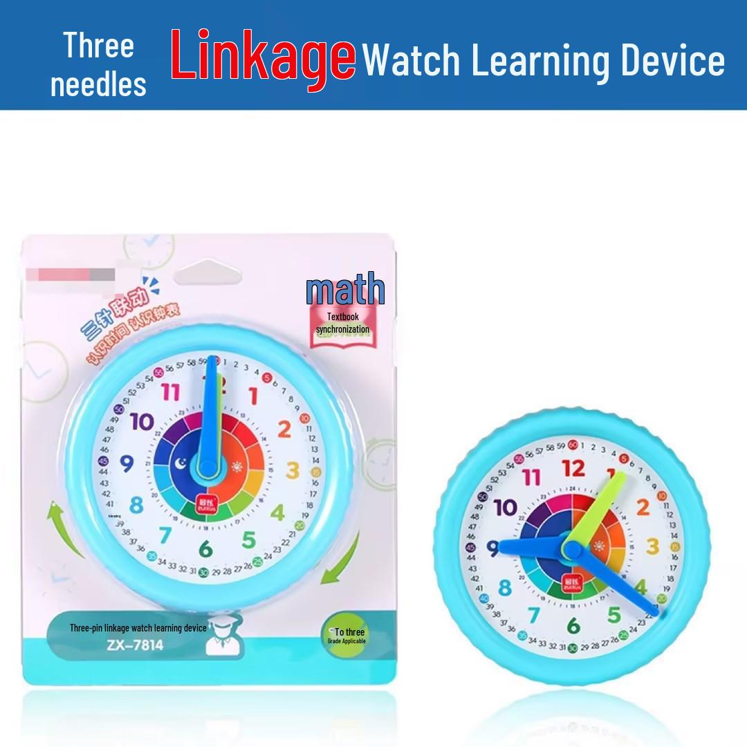 

ZUIXUAN Student Clock Learning Tool: Grades 1-6 Three-Hand Linkage Model