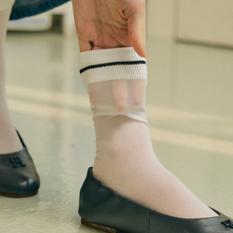 Biarritz Socken [2er-Set] Wink durchsichtige Socken 2 Farben