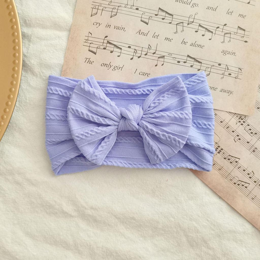 European & American Elastic Nylon Bow Baby Headband Hair Accessories