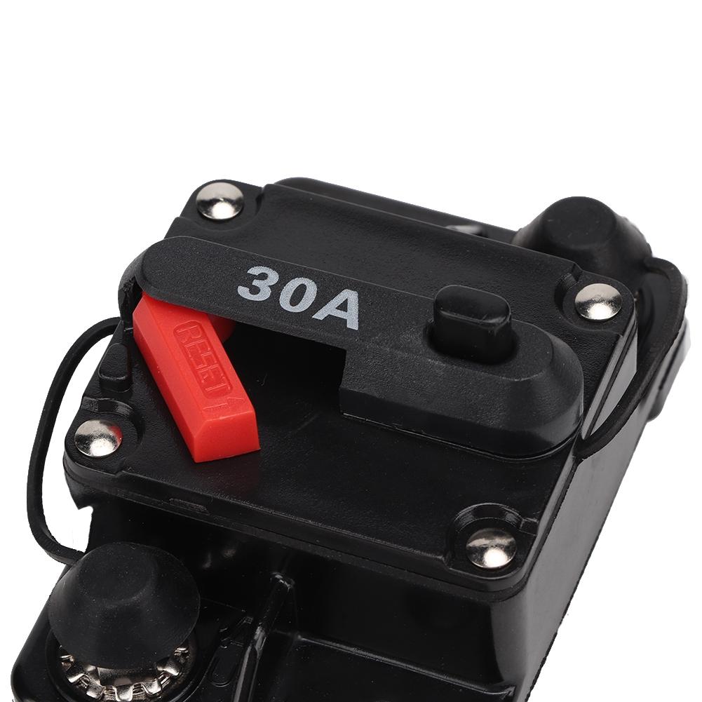 12V 30A/40A/60A Car Stereo Audio Resettable Inline Circuit Breaker Self recovery Fuse (30A)