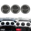 For Ford Mustang 2015-2020 Carbon Fiber Car Interior Air Vent Outlet Trim Cover Auto Decoration Accessories