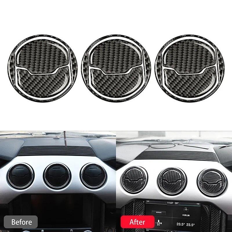 

Для Ford Mustang 2015-2020 Накладка на дефлектор вентиляции салона из углеродного волокна Аксессуары для украшения автомобиля